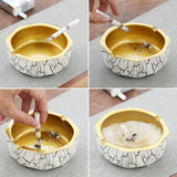 minimalist ashtray cool gold ceramic ash tray