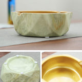 minimalist ashtray cool gold ceramic ash tray