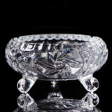 Crystal Glass Ashtray Outdoor Ash Tray Classy Decorative Vintage Handmade