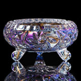 Crystal Glass Ashtray Outdoor Ash Tray Classy Decorative Vintage Handmade