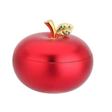 cute outdoor ashtray with lid cool metal covered ash tray zinc alloy apple windproof smokeless