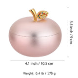 cute outdoor ashtray with lid cool metal covered ash tray zinc alloy apple windproof smokeless