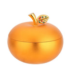 cute outdoor ashtray with lid cool metal covered ash tray zinc alloy apple windproof smokeless