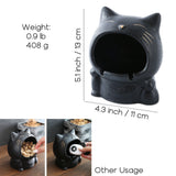 cute cat ash tray outdoor fancy black