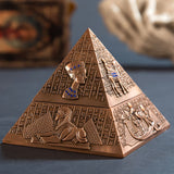 outdoor covered ashtray with lid Egypt Pharaoh zinc alloy