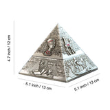 outdoor covered ashtray with lid Egypt Pharaoh zinc alloy
