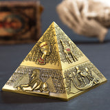 outdoor covered ashtray with lid Egypt Pharaoh zinc alloy
