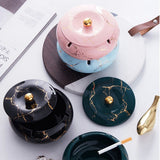 Fashionable Ashtray with Lid ceramic