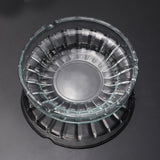 Glass Ashtray Square Round Transparent Ash Tray outdoor indoor classy elegant