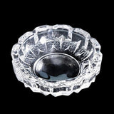 Glass Ashtray Square Round Transparent Ash Tray outdoor indoor classy elegant