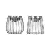 Glass Ashtray With Funnel Lid Minimalist Windproof Ash Tray