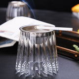 Glass Ashtray With Funnel Lid Minimalist Windproof Ash Tray
