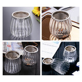 Glass Ashtray With Funnel Lid Minimalist Windproof Ash Tray