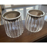 Glass Ashtray With Funnel Lid Minimalist Windproof Ash Tray