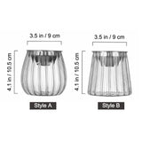 Glass Ashtray With Funnel Lid Minimalist Windproof Ash Tray