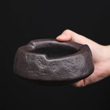 Japanese Retro Minimalist Ashtray Coarse Pottery Vintage Ash Tray