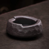 Japanese Retro Minimalist Ashtray Coarse Pottery Vintage Ash Tray