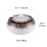 outdoor smokeless ashtray with lid ceramic ash tray japanese retro large