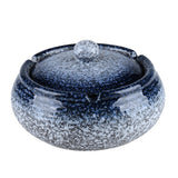 outdoor smokeless ashtray with lid ceramic ash tray japanese retro large