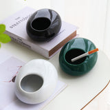 Ceramic Ashtray Pebble Shape Ash Tray