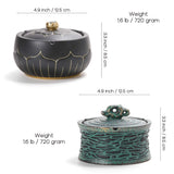ash tray smokeless ashtray with lid ceramic retro cool