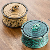 ash tray smokeless ashtray with lid ceramic retro cool