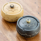 ash tray smokeless ashtray with lid ceramic retro cool