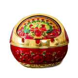 ashtray with lid metal covered vintage ash tray for outdoor zinc alloy smokeless peacock windproof exquisite cool cute 