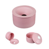 shorty outdoor smokeless ashtray for weed with lid ceramic pink