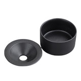 shorty outdoor smokeless ashtray for weed with lid ceramic black