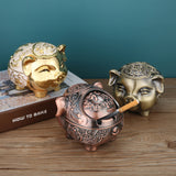 smokeless ashtray outdoor ash tray cute pig alloy