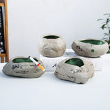 ceramic ashtray cool cute ash tray irregular shape natural stone