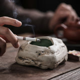 ceramic ashtray cool cute ash tray irregular shape natural stone