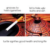 outdoor smokeless ashtray with lid turtle ash tray ceramic