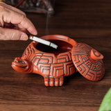 outdoor smokeless ashtray with lid turtle ash tray ceramic