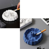 astronaut ashtray cement outdoor ash tray cute cool square heavy modern white gray blue nasa