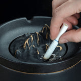 cigarette ashtray ceramic deep bowl easy cleaning ash holder