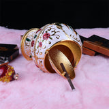 Vintage Outdoor Ashtray Flip Lid Rose Carving Zinc Alloy