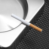 ashtray stainless steel think large ash tray metal silver square