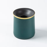 ashtray with funnel lid cool ash tray ceramic pottery clay home decor handmade decorative windproof covered lidded green