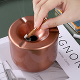 ashtray with lid outdoor ash tray metal stainless steel windproof