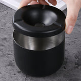 ashtray with lid outdoor ash tray metal stainless steel windproof