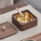 outdoor ashtray with lid ash tray walnut beech elegant