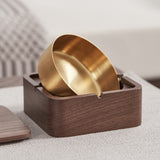 outdoor ashtray with lid ash tray walnut beech elegant
