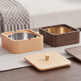 outdoor ashtray with lid ash tray walnut beech elegant