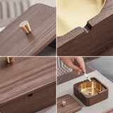 outdoor ashtray with lid ash tray walnut beech elegant