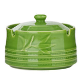 Ashtray with Lid for Outdoor Ceramic Celadon Green Smokeless Covered Lidded Ash Tray green