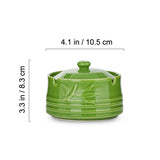 Ashtray with Lid for Outdoor Ceramic Celadon Green Smokeless Covered Lidded Ash Tray green
