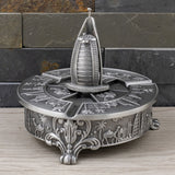 Ashtray with Rotatable Lid Metal Dubai Middle Eastern