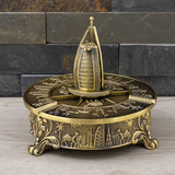 Ashtray with Rotatable Lid Metal Dubai Middle Eastern